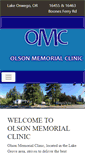 Mobile Screenshot of olsonmemorialclinic.com